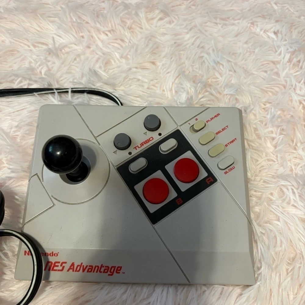 Nintendo NES Advantage Joystick - Gray and Red NES026 Video Game Controller